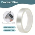 thumbnail image 2 of Uxcell 2 Rolls High Temperature Masking Tape 4/5"x108ft(20mmx33m) 0.05mm Thick PET Film Silicone Adhesive Heat Resistant Tapes for Heat Press Anodizing Circuit Board, Transparent, 2 of 7