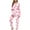 Pink, variant on Censtreet Women's Pajama Set, 2 Piece Lounge Outfits Button-Down Sleepwear Long Sleeve With Pockets Ladies Pjs