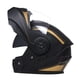 thumbnail image 1 of Casco integral de motocicleta con ventilación, cómodo y transpirable para ciclismo, para hombre y mujer. negro dorado M claro, 1 of 9