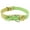 Green, variant on Genuine High Quality Leather Designer Dog Collar, Daisy, Studs. 11"x1/2" Wide. Fits 8"-10" Neck, Yorkshire Terrier, Puppies