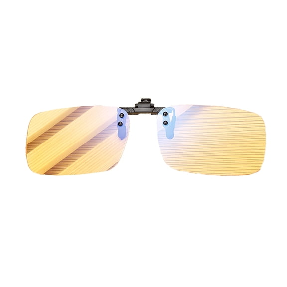 TOP-MAX Clip On Sunglasses, Polarized Lenses UV 400 Protection Glasses Clip, Fashion for Men and Women (1pcs, Yellow Lens)