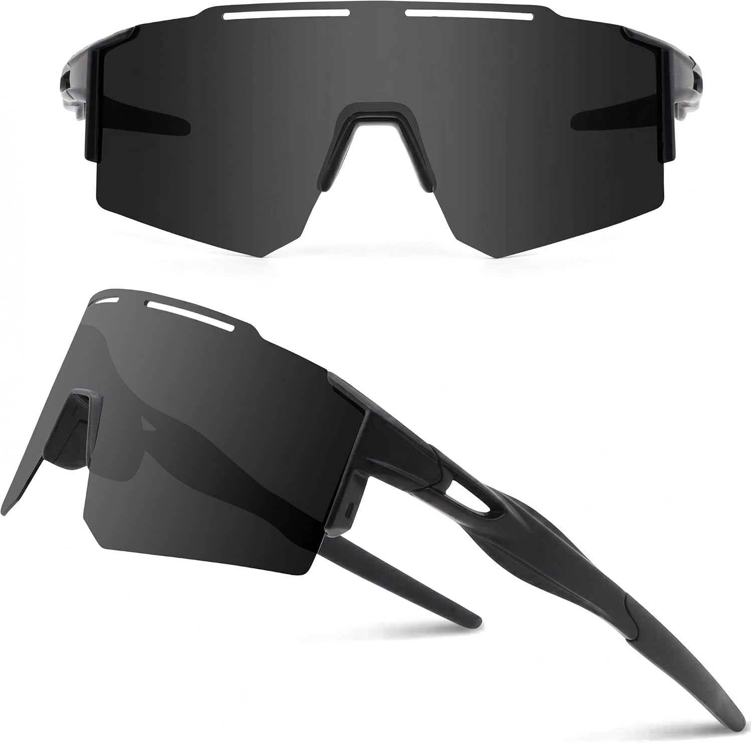 100% Speedtrap Matte White Unisex Shield Wrap Sunglasses with