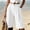 White, variant on Women Bermuda Shorts Botton High Waisted Wide Leg Formal Business Office Short with Pockets