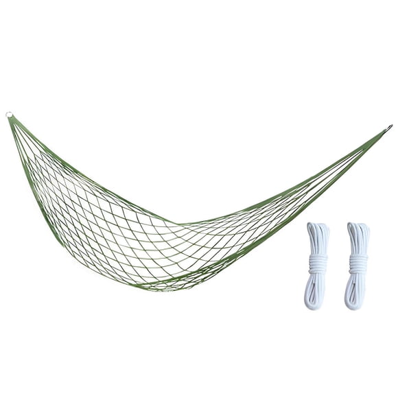 Colaxi Hamac de Camping Filet en Nylon Lit de Couchage Portable avec Crochets Lit Suspendu de Voyage Hamac de Sport Extérieur pour Voyager