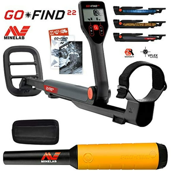 Minelab GO-FIND 22 Metal Detector with PRO-FIND 20 Pinpointer & Holster