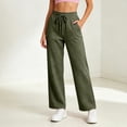 thumbnail image 5 of Annhoo Womens Baggy Sweatpants Elastic Waist with Drawstring and Side Pockets Causal Wide Leg Workout Gym Pants, 5 of 6