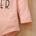 thumbnail image 4 of PatPat 3pcs Baby Girls Little Sister Long Sleeve Romper and Bowknot Trousers Set,Fall Clothes Newborn Outfit,0-18 Month, 4 of 8