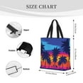 thumbnail image 3 of Fotbe Beach with Palm Trees Bolsa Tote con Estampado para Mujer, Bolsos con Cremallera, Bolsa de Hombro Casual de Gran Capacidad con Bolsillos Internos, 3 of 7