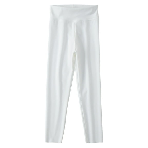 HAiming Toddler Baby Kids Winter Boys Girls Stretch Leggings Elastic Waist Warm Pants Casual Thicken Homewear Trousers