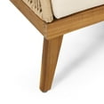thumbnail image 3 of Noble House Outdoor Dining Chair - Acacia Wood - Set of 2 - with Cushions - Light Brown and Beige, 3 of 8