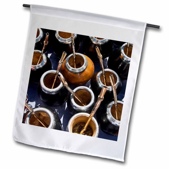 3dRose, Argentina, Buenos Aires, Plaza de Mayo, Market - SA01 WBI0534 - Walter Bibikow, 12 x 18 inch Garden Flag