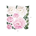 thumbnail image 3 of Peony Flowers Vinyl Wall Sticker - Vivid Pink, 3 of 3
