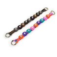 thumbnail image 3 of Cute Handmade Paracord Dog Collar - Unique Hand-Braided Colorful Flower Design Pet Accessory for Medium Large Dogs Fit 22-26" Size L C97, 3 of 3