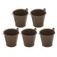 thumbnail image 5 of 5 cubos de metal decorativos para decoración del hogar, mini caramelos pequeños Marrón, 5 of 8