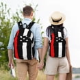 thumbnail image 5 of Lafuoo Firefighters USA Flag Pattern Canvas Backpack, Zipper Laptop Backpack Travel Bag Sports Bag Unisex-Medium, 5 of 5