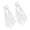 White, variant on Pack of 2 Scalloped Wreath Sash for Front Door Garland Ribbon Accessories for Yard Doorway Outdoor Indoor Bowknot Decors