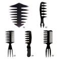thumbnail image 4 of Hombres Vintage Oil Hair Comb Retro Back Hair Beard Diente Ancho Tenedor Peines (02), 4 of 9