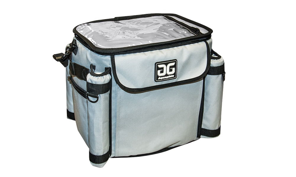 fishing cooler with rod holders