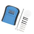 thumbnail image 4 of Caja de seguridad con llave combinada, cerradura de código de almacenamiento montada en la pared para exteriores, antirrobo de Metal para el hogar (azul), 4 of 8