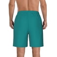 thumbnail image 3 of Naloa Teal Men's Beach Shorts, Surfing shorts, Swim trunks, Quick Dry Swim Trunks for Surfing Beach Fun - X-Large, 3 of 9
