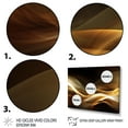 thumbnail image 3 of Designart "Gold Elegant Modern Sofa II" Modern Waves Wall Art Living Room, 3 of 5