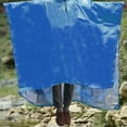 thumbnail image 1 of Poncho de lluvia impermeable resistente al agua, cubierta para la lluvia, tienda de campaña, chaqueta de emergencia para acampar, actividades al aire Azul, 1 of 8