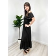 thumbnail image 4 of Women's Boho Peasant Dress Off Shoulder Short Sleeve Ruffle Maxi Dresses, 4 of 5