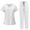 White, variant on Mlqidk White Scrubs Sets for Women Breathable Scrubs Set V Neck Top and Pants with Pockets Nurse Uniform White S
