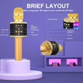 thumbnail image 2 of Intexca Bluetooth Karaoke Microphone, 4-in-1 Wireless Mic with LED Lights for Kids & Adults, 2 of 5