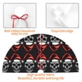 thumbnail image 4 of Sikiie Skull santa hat 30-48 inches {designName} Print Christmas Tree Skirt Snowman Xmas Tree Skirt with Edge Christmas Decorations for Holiday Party36", 4 of 7