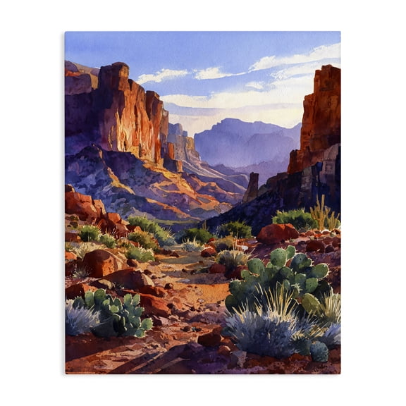 Stupell Industries Traditional Western Colors Earthy Desert Canvas Art, 16 x 20, by Franklyn Gregory