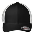 thumbnail image 6 of Yellow Rooster Men's Flexfit Mesh Back Male Cap Black/ White L/XL, 6 of 7