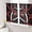 Red Black, variant on Sheer Curtains 84 Inches Long 2 Panels Set for Living Room, Black Geometric Semi Sheer Curtains for Windows, Modern Sage Green White Striped Art Voile Window Treatments Rod Pocket Curtain