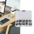 thumbnail image 1 of Connecteur de Prise USB Femelle TYPE C, Insertion Multiple Retrait 100 Pcs Coque en Acier Inoxydable Résistante à l'Usure Adaptateur de Remplacement USB pour Réparation d'Ordinateur, 1 of 7