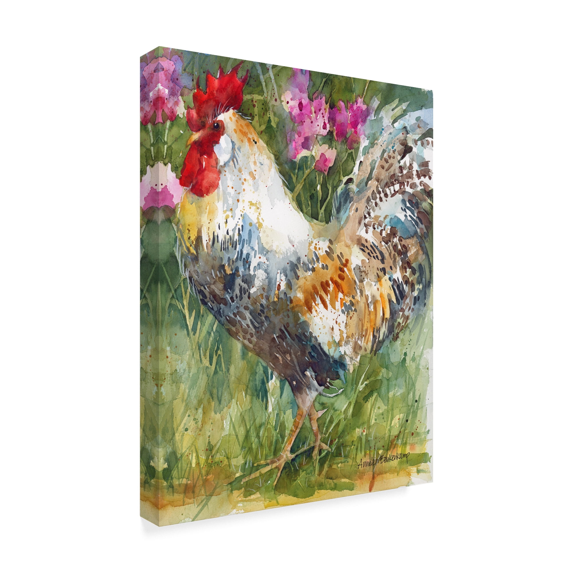 Trademark Fine Art 'Struttin His Stuff' Canvas Art by Annelein Beukenkamp