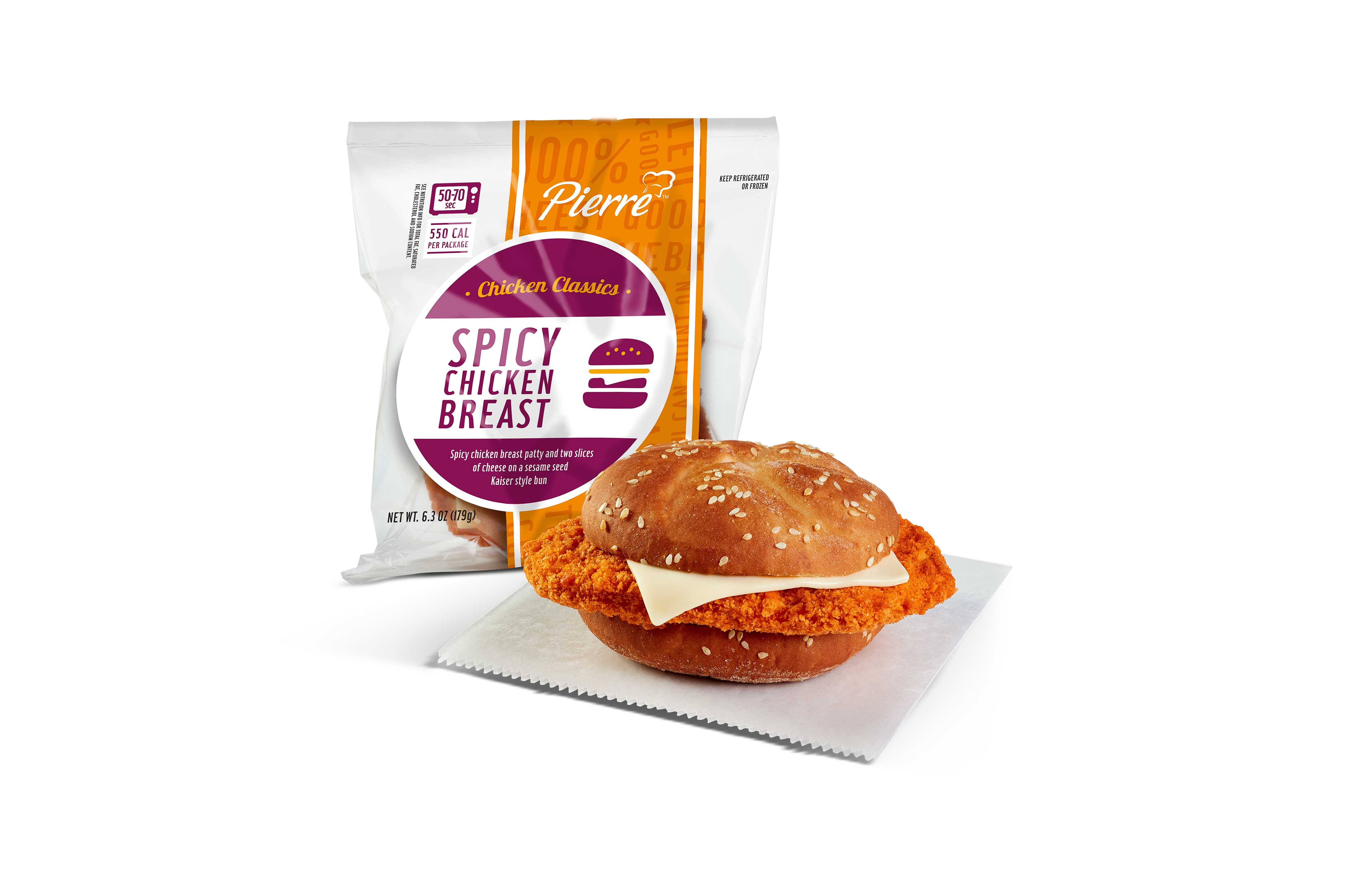 Advance Pierre Jumbo Spicy Chicken Sandwich, 6.3 Ounce 12 per Case