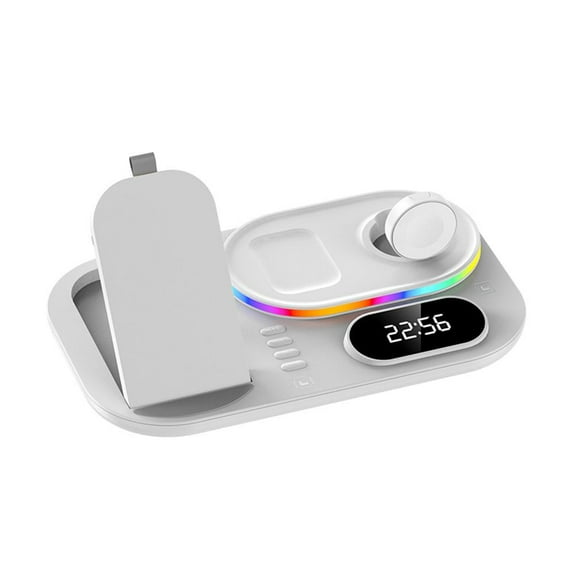 Wireless Charging Station 4 In1 Fast Charging Station Wireless Charger Stand Compatible for IPhone 13 12 3 2 Pro IWatch 7 6 5 SE 4 3 2 1 for Samsung Galaxy
