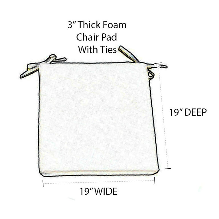 20x20 Seat Cushion, Foam Padding, Upholstery Foam for Dining