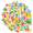 1A, variant on 35pcs-50pcs Colorful Stickers Stationery Stickers Tropical Kids Stickers Toy Beach Stickers for Luggage Laptop Notebook