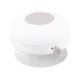 thumbnail image 3 of Altavoz de ducha Bluetooth impermeable resistente a caídas mini altavoz inalámbrico portátil con ventosa para baño blanco pegatinas gratis, 3 of 12