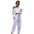 thumbnail image 2 of Mujer Pantalones holgados Pantalones deportivos casuales Joggers Pantalones Tinte fino Tie dye rosa S Zulema Pantalones holgados de mujer, 2 of 7