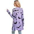 thumbnail image 5 of Halloween Day Cardigan Sweaters for Women V Neck Cardigan Sweater Lightweight Bat Printed Knit Kimono Cardigan Outerwear Alsol Lamesa, 5 of 6