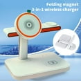 thumbnail image 7 of MORESEC under $5 Foldable Wireless Charger, Multi-Functional Foldable Smart Wireless Charging Station for Phones, 3 in 1 Magnetic 15W Fast Charger for IOS, 7 of 7
