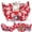 Red, variant on Hutact 3-in-1 Cat Tunnel with Cushion, 34" Soft Pet Bed Collapsible Plush Donut Cat Cave Hideaway, Multi-Shape Tunnel, Peekaboo Playground Toys for Indoor Cats Kittens Sleep Play Exercise, Green