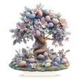 thumbnail image 1 of Huevos de Pascua Decoración de conejo Adorno de conejito Placa de escritorio acrílica decorativa 2D para Estilo a, 1 of 9