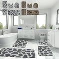 thumbnail image 1 of Sentmoon Bathroom Rugs Rug for Bathroom Spotted Mixed Color Bath Mats 5 Set Bathroom Rugs 5Pc Toilet Mat Soft Comfortable Water Absorption Non Slip Thick Washable Easy Dry Dark Color, 1 of 10