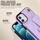 thumbnail image 4 of iPhone 11 RFID Para Que Bloquea la Funda Protectora para Billetera, Tapa Magnética con Ranuras para Múltiples Tarjetas, Bolsillo con Correa para el Hombro Desmontable y Correa para la Muñeca,, 4 of 7