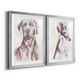 thumbnail image 2 of Wexford Home Sitting Dog I Premium Framed Print, 18.5" x 24.5" - Ready to Hang, Silver (Set of 2), 2 of 9