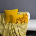 thumbnail image 4 of JWH 3D Handmade Valentine Decorative Velvet Rose Pillow Case 12x20inch Yellow, 4 of 8