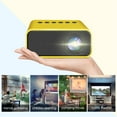 thumbnail image 3 of YT500 Compact LED Projector with 324x240 Resolution (1080P Compatible), 16-100 Inch Display, Wireless & Wired Phone Screen Mirroring, 100-240V US Plug, Portable Home Theater/Office/Outdoor Use, White, 3 of 6
